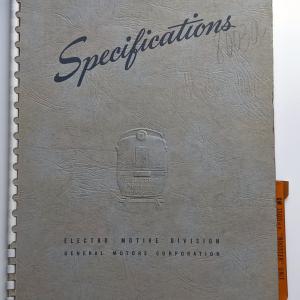 Locomotive Specifications Booklet: EMD F7B Marked 709-710 and 8003A