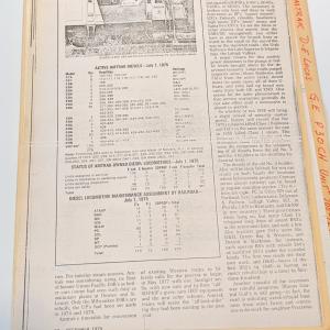 Folder of information about Amtrak diesels (P30CH manual/specs, SDP40F letter and roster)