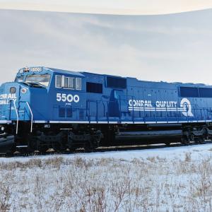 Envelope of EMD Promo Photos (including SD70M, SD60M and SD60MAC). Includes Conrail 5500
