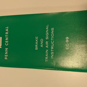 Penn Central Brake and Train Air Signal Instructions EC-99, March 1969