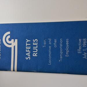 S7-A (R-5 4-77) Safety Rules Train, Locomotive and other Transportation Employees, Effective July 1 1968