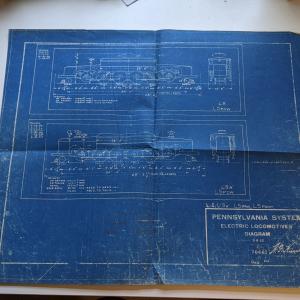 Locomotive Drawing for L-5, L-5A, L-5PAW and L-5PDW locomotives. Drawing E 70663
