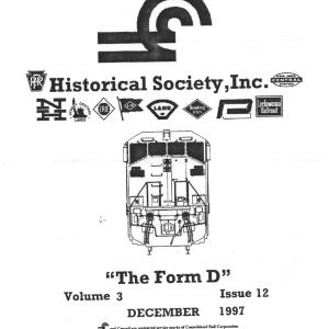 CRHS The Form D Newsletter - Vol. 03, No. 12 - December 1997