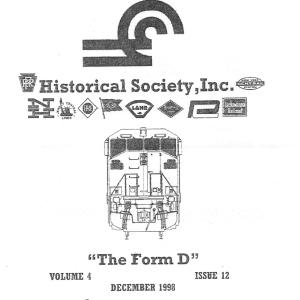 CRHS The Form D Newsletter - Vol. 04, No. 12 - December 1998