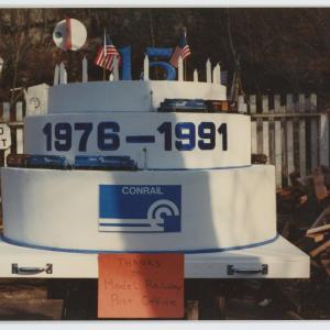 1991 Conrail 15th Anniversary Cake