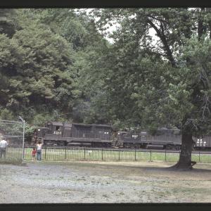 Conrail 2350 at Horseshoe Curve, Altoona PA in 8/83