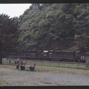 Conrail 8087 at Horseshoe Curve, Altoona PA in 8/83