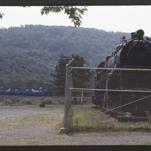 Conrail 6660 at Horseshoe Curve, Altoona PA in 8/83