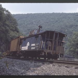 Conrail 23244 at Horseshoe Curve, Altoona PA in 8/83