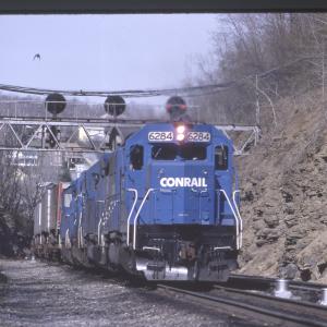 Conrail 6284 in Altoona PA on 5/4/89