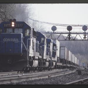 Conrail 3377 in Altoona PA on 5/4/89