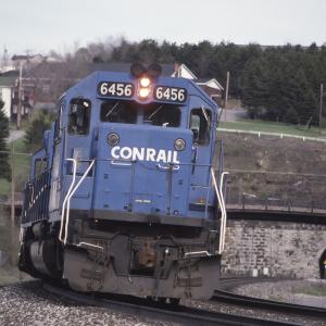 Conrail 6456 in Gallitzin PA on 5/4/89