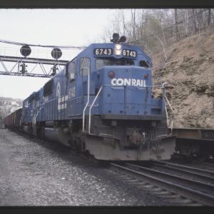 Conrail 6743 in Altoona PA on 5/4/89