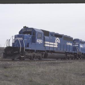 Conrail 6283 in Cresson PA on 5/4/89
