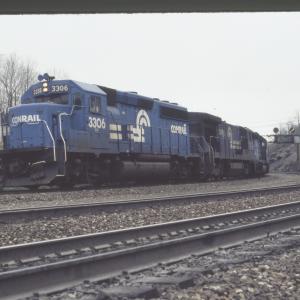 Conrail 3306 in Altoona PA on 5/5/89