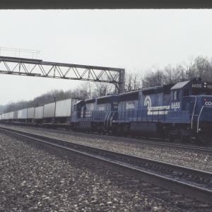 Conrail 6655 in Tunnelhill PA on 5/5/89
