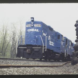 Conrail 7589 in Altoona PA on 5/5/89
