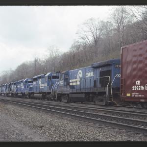 Conrail 1930 at MG Tower, Altoona PA on 5/6/89
