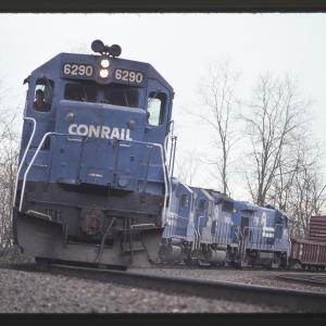 Conrail 6290 at MG Tower, Altoona PA on 5/6/89