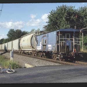Conrail 18673 in Phillipsburg NJ on 11/87