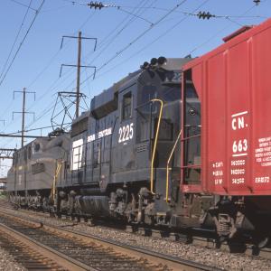 Conrail 2225 in Monmouth Junction NJ on 8/2/76