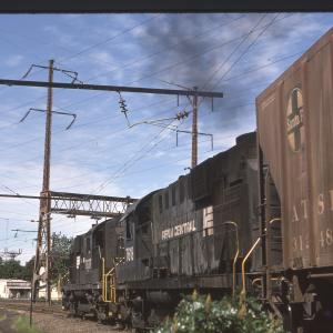 Conrail 7618 in Monmouth Junction NJ on 8/2/76
