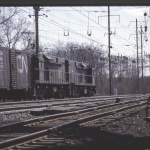 Conrail 4457 in Monmouth Junction NJ on 4/22/78