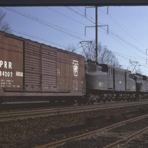 Conrail 4857 in Monmouth Junction NJ on 4/22/78