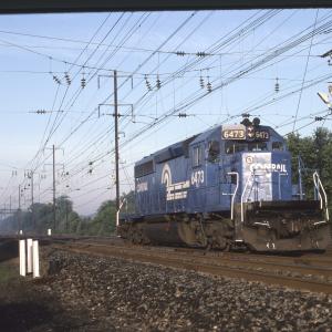 Conrail 6473 in Monmouth Junction NJ on 8/90