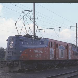 Conrail 4800 in Morrisville PA on 6/27/76