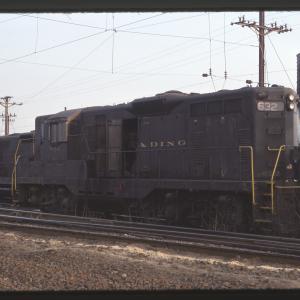 Conrail 632 in Morrisville PA on 2/19/77