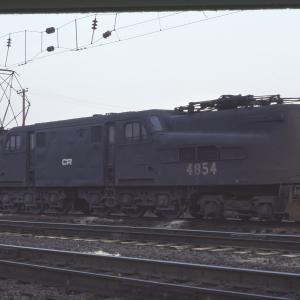 Conrail 4854 in Morrisville PA on 2/19/77