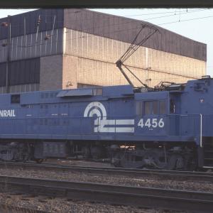 Conrail 4456 in Morrisville PA on 2/19/77