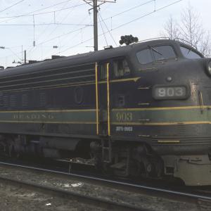 Conrail 903 in Morrisville PA on 2/26/77