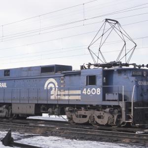 Conrail 4608 in Morrisville PA on 1/18/78