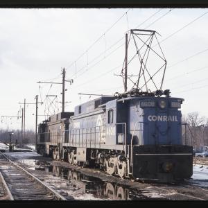 Conrail 4608 in Morrisville PA on 1/18/78