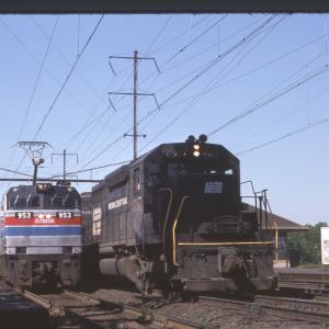 Conrail 6057 in Princeton Junction on 6/27/76