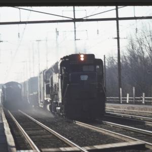 Conrail 2222 in Princeton Junction on 12/5/76