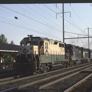 Conrail 3634 in Princeton Junction on 5/29/77
