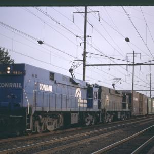 Conrail 4414 in Princeton Junction on 7/10/77