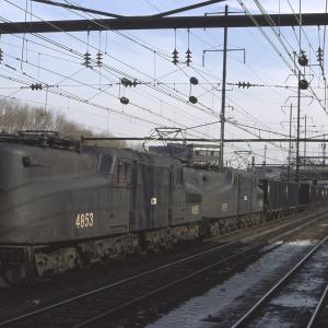 Conrail 4853 in Trenton NJ on 2/9/77