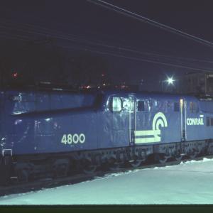 Conrail 4800 in Trenton NJ on 2/15/78