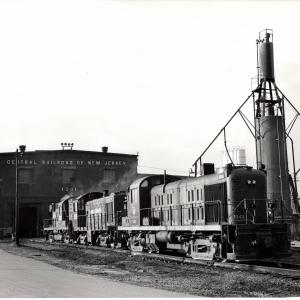 Photograph showing RS3 1542, S2 9739 and DL701 7626. Elizabethport NJ. 10/31/76.