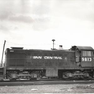 Photograph showing S2 9813 in Croxton Yard, Secaucus NJ. 10/31/76