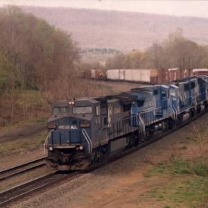 Photograph of C40-8W 6098 at Enola in 1989