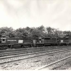 Photograph of U25B 2503, SD35 2506 and SD45 6161 at Cresson PA. 6/28/76