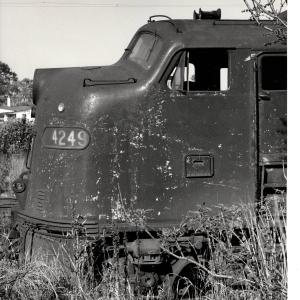 Photograph of E8 4249 at South Amboy NJ. 7/15/77