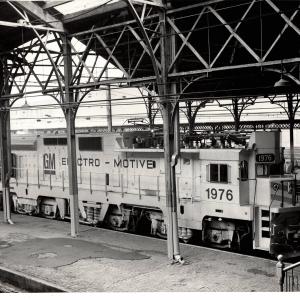 Photograph of GM10B 1976 at Harrisburg Amtrak Station. 11/28/76