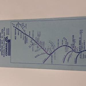 Conrail and SEPTA Schedule - West Trenton, Langhorne, and Philadelphia - 1976-10-31