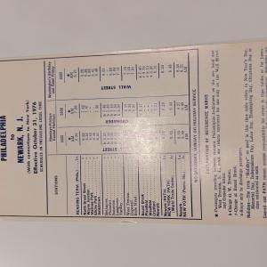 Conrail and SEPTA Schedule - Philadelphia and Newark NJ - 1976-10-31